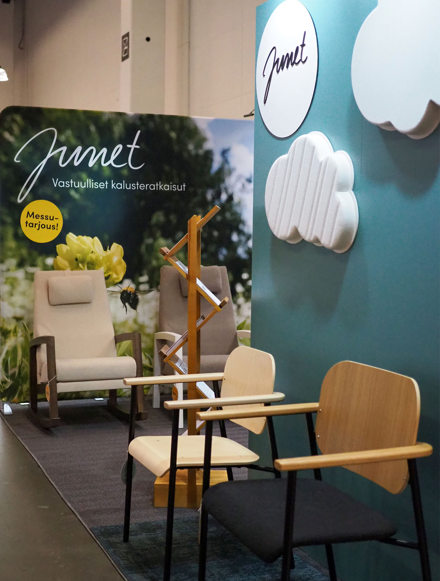 Junetin Hyvä Ikä -messuosaston suunnittelu